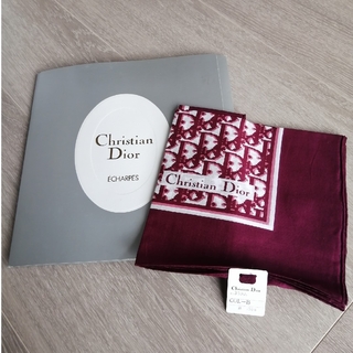 クリスチャンディオール(Christian Dior)の【新品未使用】Christian Dior　ディオール　スカーフ　綿100%(バンダナ/スカーフ)