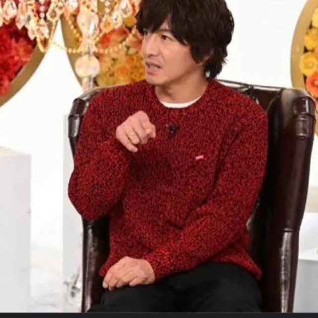 SUPREME Melange Rib Knit Sweater | andrely.com