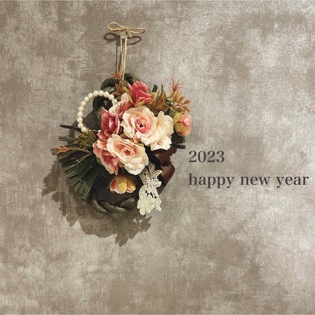 100%本物保証! 21 しめ縄 一点物 しめ縄リース お正月飾り お正月 リース New year しめ縄
