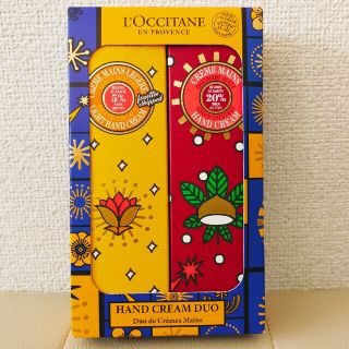 ロクシタン(L'OCCITANE)の【新品未開封】ロクシタンハンドクリームデュオ　アップルマロン&スパイシーオレンジ(ハンドクリーム)