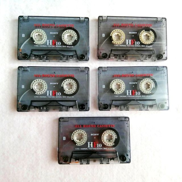 カセットテープ SONY HF-10 10分×5本セット