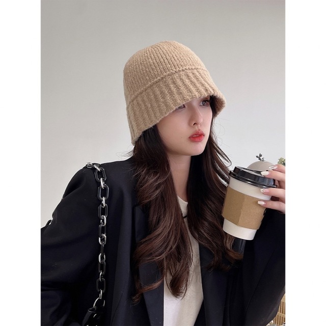 信憑 ❤️本日限定❤️ ニット帽 バケット ハット 深め 防寒 バケハ 小顔効果 ベージュ ハット 信憑 ❤️本日限定❤️ ニット帽 バケット ハット 深め 防寒 バケハ 小顔効果 ベージュ ハット