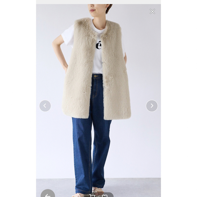 未使用タグ付き REVERSIBLE MOTTLED FUR VEST（Ameri VINTAGE