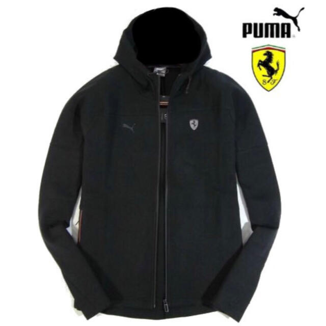 PUMA(プーマ)の【PUMA×Ferrari】ジップアップ パーカー スウェット（XXLブラック） メンズのトップス(パーカー)の商品写真