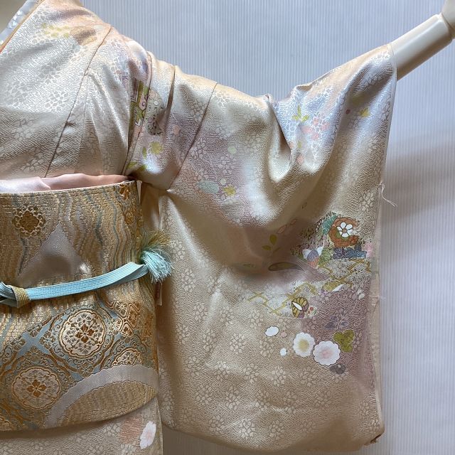 訪問着 正絹 別誂えお仕立て付き 手描京友禅四季花文様柄 新品 ho229t ...