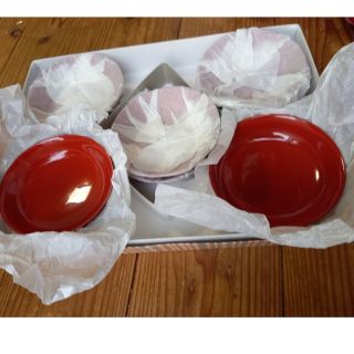 木曽漆器 10枚 朱塗り 手塩皿 漆 朱色 青木漆器店 木曽伝統工芸の通販