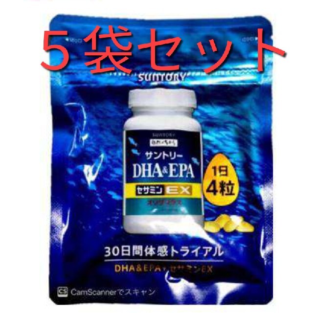 サントリーウエルネス ☆DHA&EPAセサミンEX 120粒 5袋 セット - www