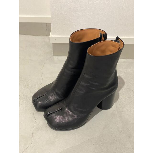 MAISON MARGIELA メゾン マルジェラ タビブーツ キャメルレザー 靴 イタリア正規品 S58WU0260 PR058 T8013 新品 ブラック