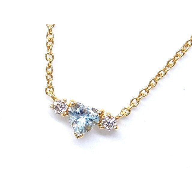 美品 スタージュエリー ネックレス □ K18 イエローゴールド ハート