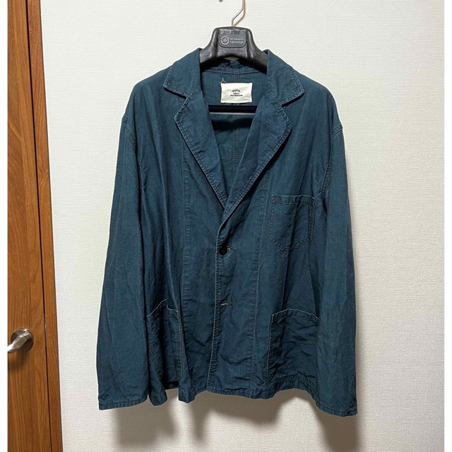 安すぎる!】outil ウティ 別注 ブラックインディゴ リネン ジャケット