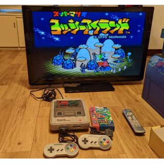 ニンテンドウ(任天堂)のスーパーファミコン　ソフトセット　動作確認済(家庭用ゲーム機本体)