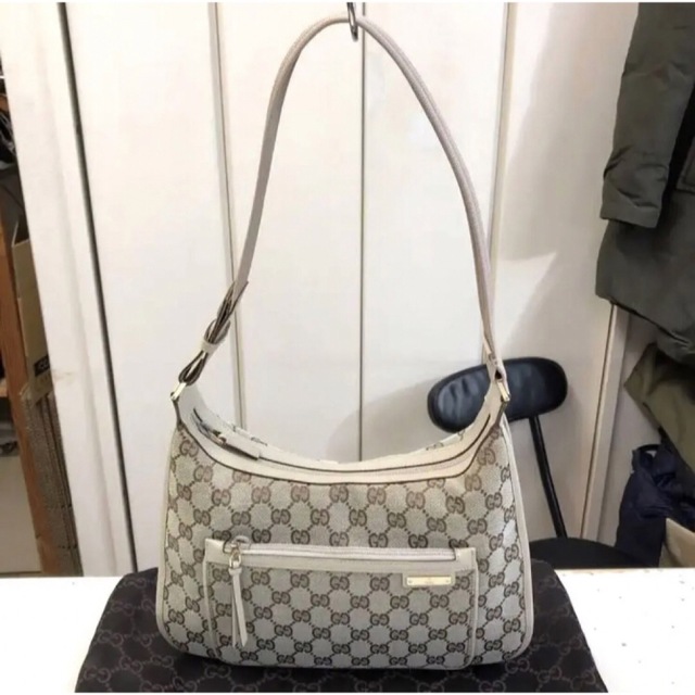 美品 GUCCI GGキャンバス/レザー ハンド&ワンショルダーバッグ