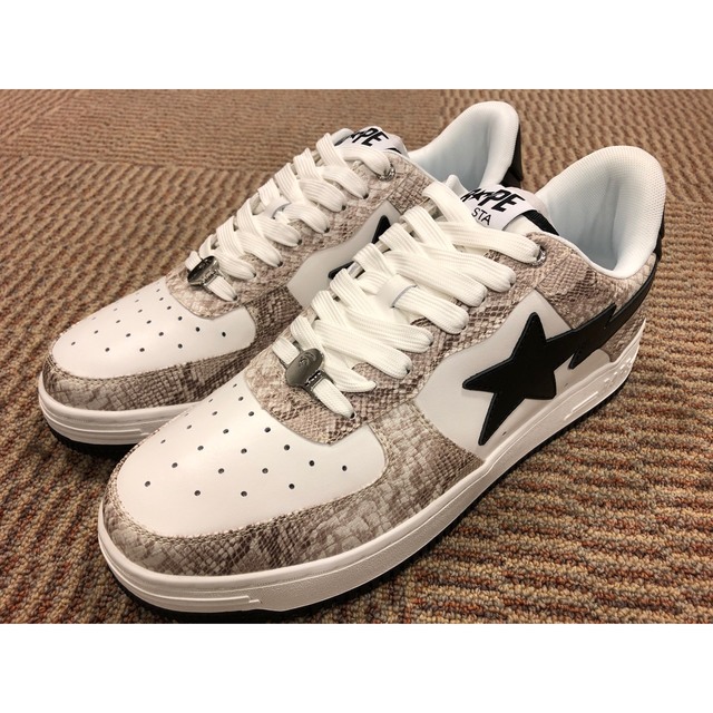 A BATHING APE(アベイシングエイプ)の【新品】A BATHING APE BAPE STA スネークスキン調スニーカー メンズの靴/シューズ(スニーカー)の商品写真