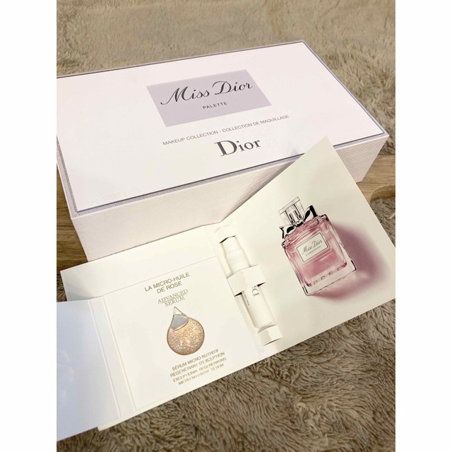 Dior新品未使用ミスディオール限定パレットu0026香水とスキンケアサンプルつきのサムネイル