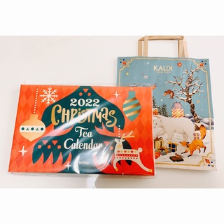 KALDI - 【ジョージスチュアート】クリスマス　ティーカレンダー&【カルディ】手提げ紙袋