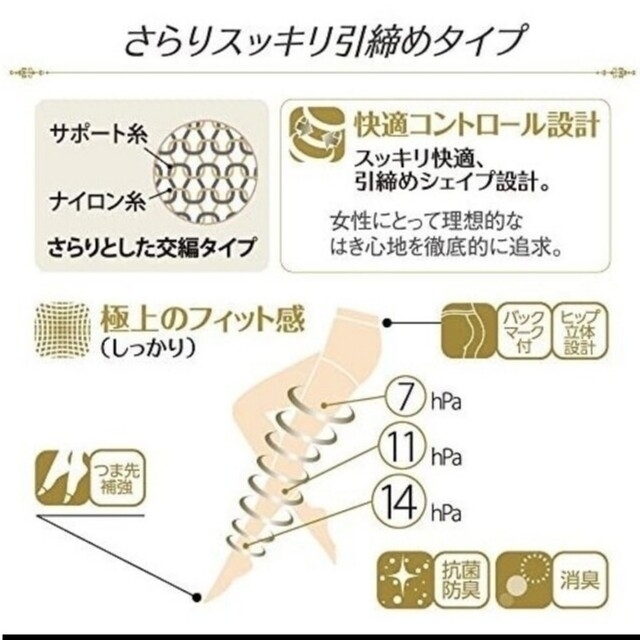 Kanebo(カネボウ)の新品*カネボウ化粧品ストッキング 黒 M レディースのレッグウェア(タイツ/ストッキング)の商品写真
