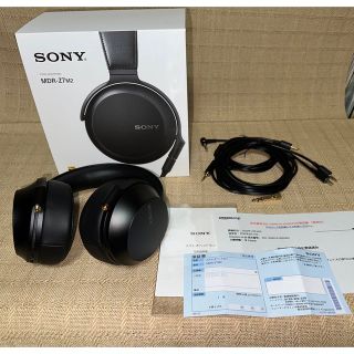 ソニー(SONY)の美品ソニーMDR-Z7M2(密閉ダイナミック型)ハイレゾ音源対応 ブラック(ヘッドフォン/イヤフォン)