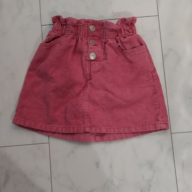 ZARA KIDS(ザラキッズ)のZARA　コーデュロイピンクスカート キッズ/ベビー/マタニティのキッズ服女の子用(90cm~)(スカート)の商品写真