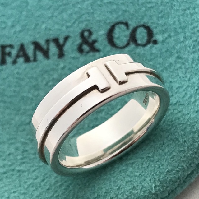 Tiffany & Co.(ティファニー)のTiffany T TWOリング 9号美品 レディースのアクセサリー(リング(指輪))の商品写真