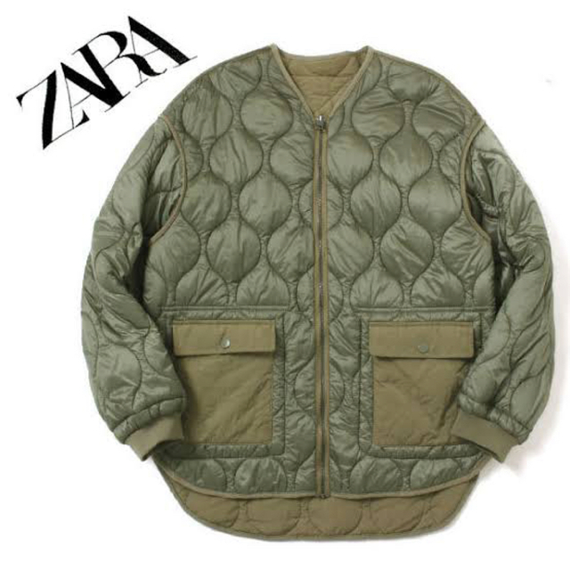 ZARA(ザラ)のZARA キルティングブルゾン　リバーシブル レディースのジャケット/アウター(ブルゾン)の商品写真