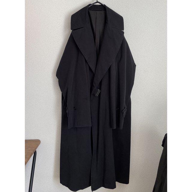 COMOLI(コモリ)のcomoli ウォッシュドタイロッケンコート 22ss メンズのジャケット/アウター(トレンチコート)の商品写真