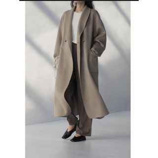 イエナ(IENA)の【Na.e】Shawl Collar Wool Coat_greige（ロング）(ロングコート)