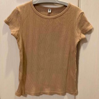 ユニクロ(UNIQLO)のユニクロ　リブ　半袖(Tシャツ/カットソー)