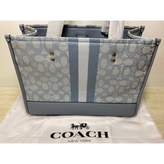 COACH(コーチ)の新品✨コーチ ジャガード レザー シグネチャー デンプシー  レディースのバッグ(トートバッグ)の商品写真