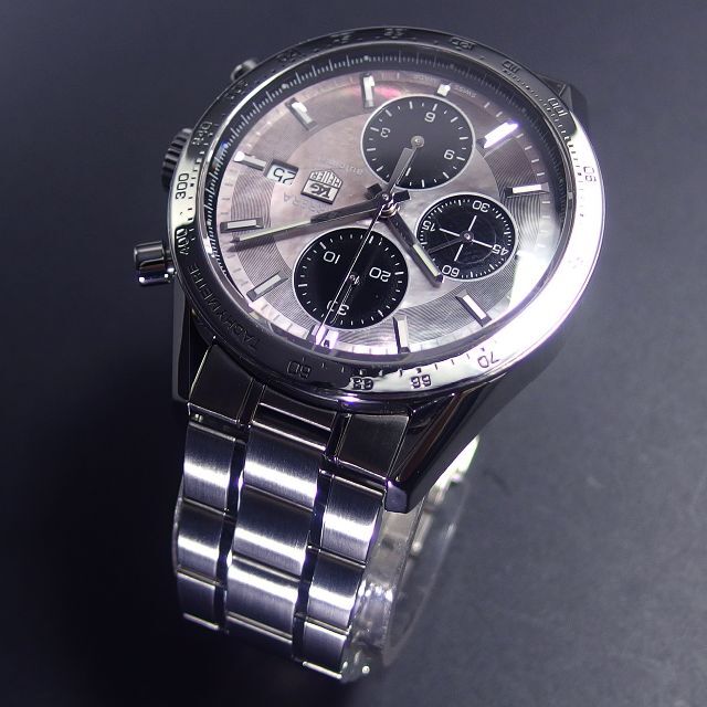 TAG Heuer(タグホイヤー)の美品 タグホイヤー カレラ CV201P クロノグラフ ブラックシェル 箱　ギャ メンズの時計(腕時計(アナログ))の商品写真