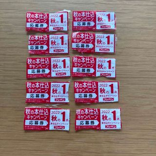 フジパン　秋の本仕込キャンペーン　応募券10点分(ノベルティグッズ)