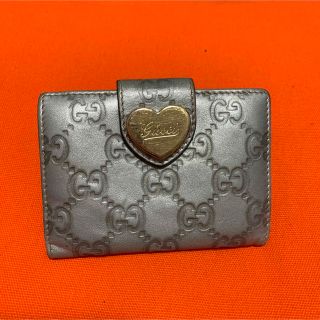 グッチ(Gucci)のGUCCI パスケース　グッチ　シルバー(名刺入れ/定期入れ)