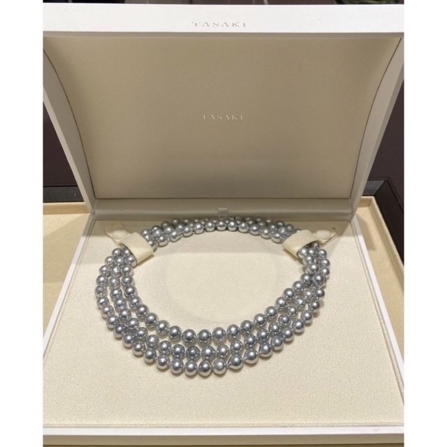 TASAKI あこや真珠ブルーパール ロングネックレス - ネックレス