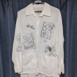 ヒステリックグラマー(HYSTERIC GLAMOUR)のヒステリックグラマー DOODING ANIMALS オーバーサイズシャツ(シャツ/ブラウス(長袖/七分))