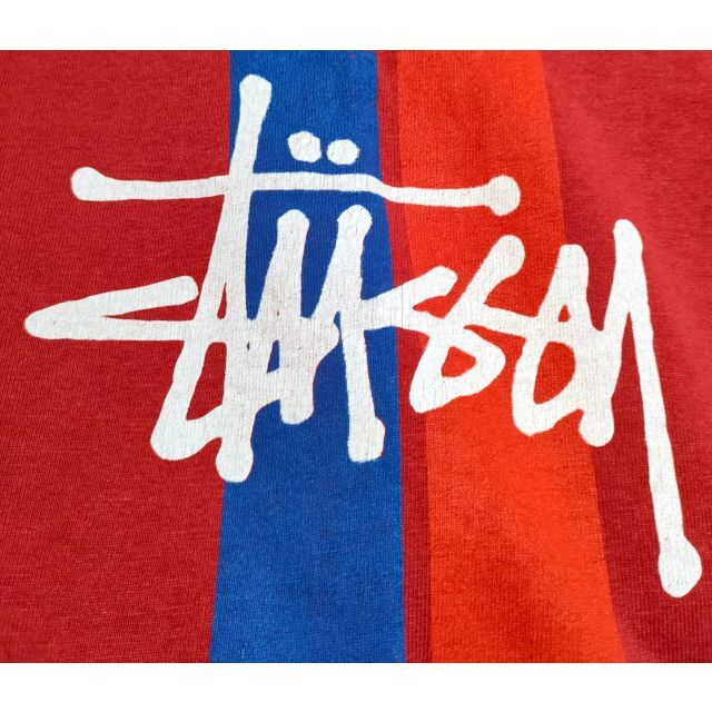 90年代 ビンテージ 紺タグ STUSSYプリント ロゴTシャツ
