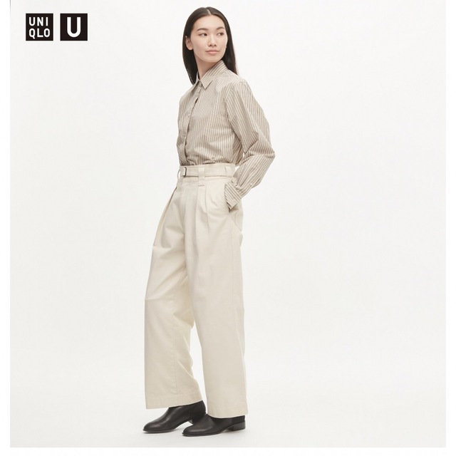 UNIQLO U ユニクロユー　ベルテッドタックワイドパンツ　67 新品未使用