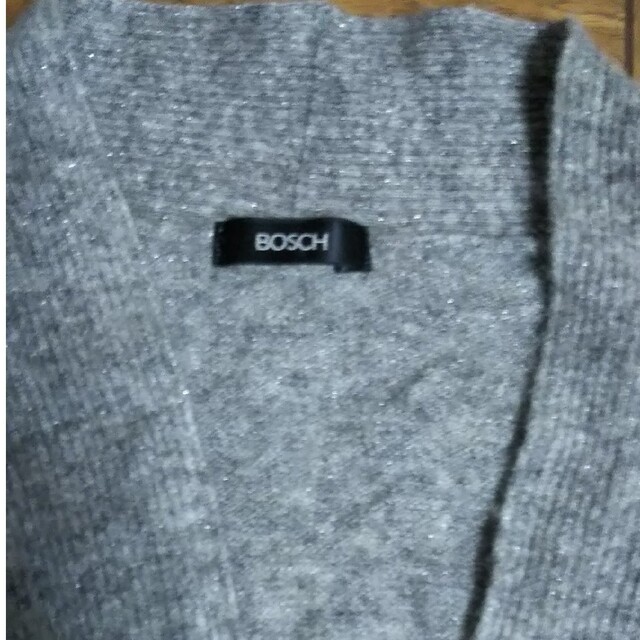 BOSCH(ボッシュ)の美品 アルパカニット グレー ラメカシュクールセーター 上質 ボッシュBOSCH レディースのトップス(ニット/セーター)の商品写真