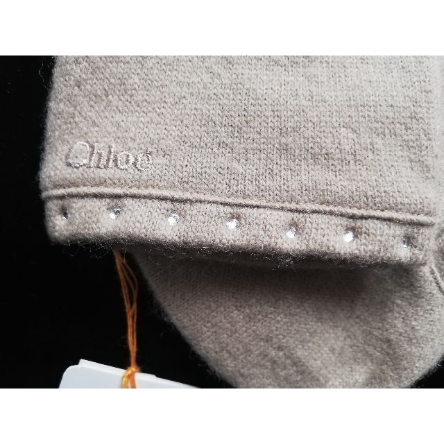 Chloe(クロエ)のChloeクロエ★新品未使用★上品手袋　グローブ　カシミア（ナイロン混）ベージュ レディースのファッション小物(手袋)の商品写真