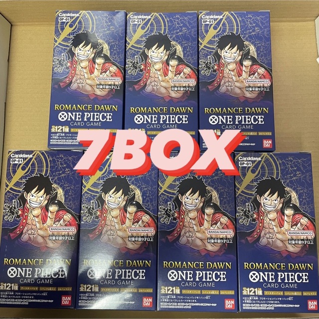ONE PIECEカードゲームROMANCE DAWN 7BOX 生まれのブランドで 26500円