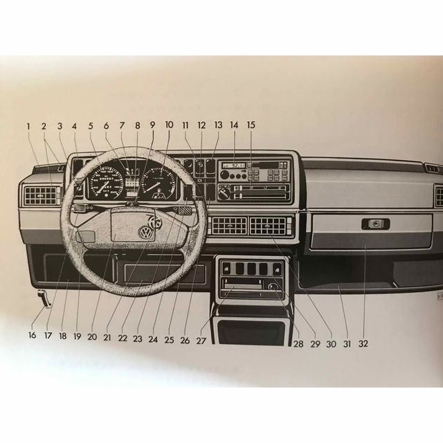 Volkswagen(フォルクスワーゲン)のVW   ゴルフII   取扱説明書　1991モデル 自動車/バイクの自動車(カタログ/マニュアル)の商品写真