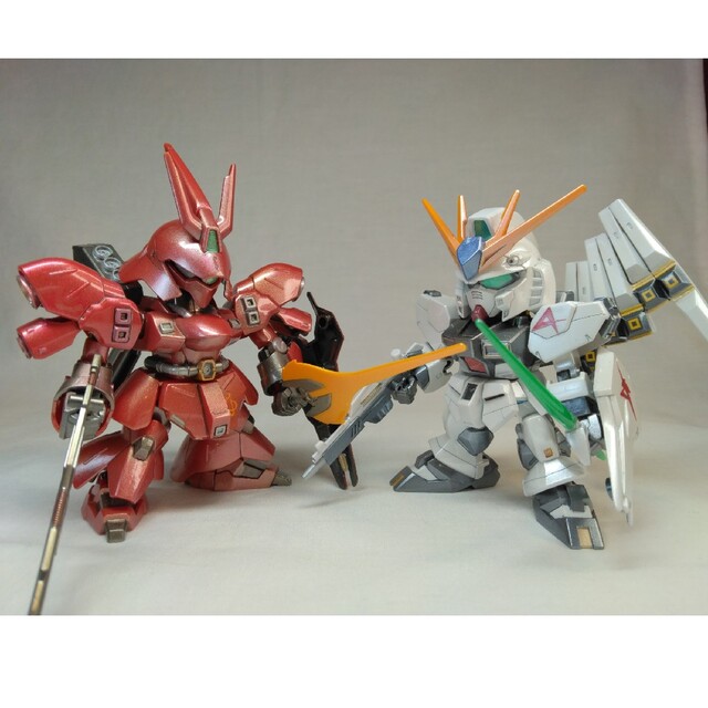 BANDAI - ガンプラ SDEX νガンダム&サザビー【全塗装】の通販 by BANDAI - ガンプラ SDEX νガンダム&サザビー【全塗装】の通販 by