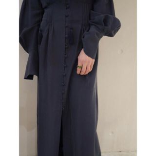 mame - mame kurogouchi シルクワンピース ネイビーの通販 by あゆみ's