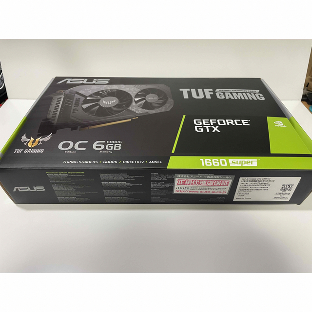 PCパーツASUS GEFORCE GTX 1660 super TUF GAMING