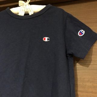 チャンピオン(Champion)のchampion Tシャツ　ワンピース　120 ネイビー(ワンピース)