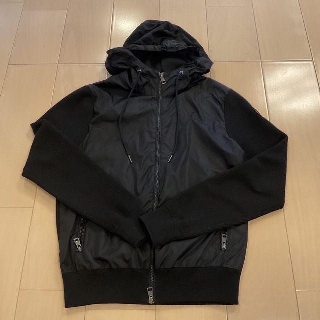 モンクレール moncler ニット パーカー ナイロン ダウン M 【超目玉