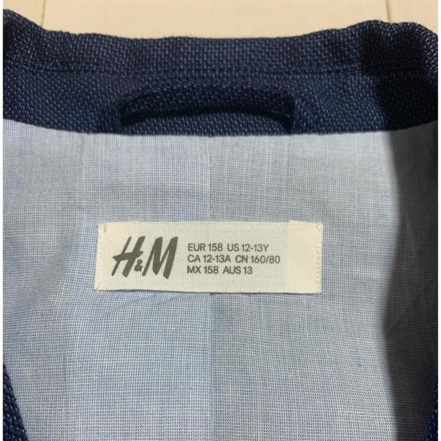 H&M(エイチアンドエム)のH&M フォーマルジャケット　およそ150cm キッズ/ベビー/マタニティのキッズ服男の子用(90cm~)(ドレス/フォーマル)の商品写真