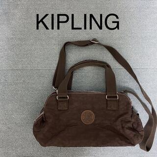 キプリング(kipling)のKIPLING ショルダーバッグ　ナイロン ブラウン系(ショルダーバッグ)