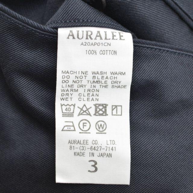 【AURALEE】WASHED FINX CHINO WIDE PANTSパンツ