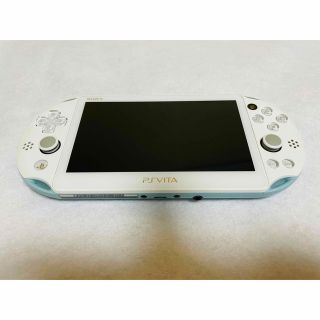 プレイステーションヴィータ(PlayStation Vita)のPSVita PCH-2000 ZA14 本体 ライトブルーホワイト 動作良好(家庭用ゲーム機本体)