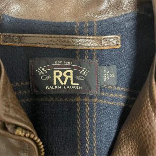 美品 RRL ダブルアールエル Morrow カーフスキン レザージャケット