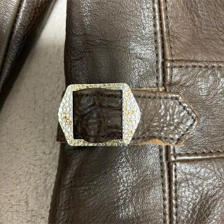 美品 RRL ダブルアールエル Morrow カーフスキン レザージャケット